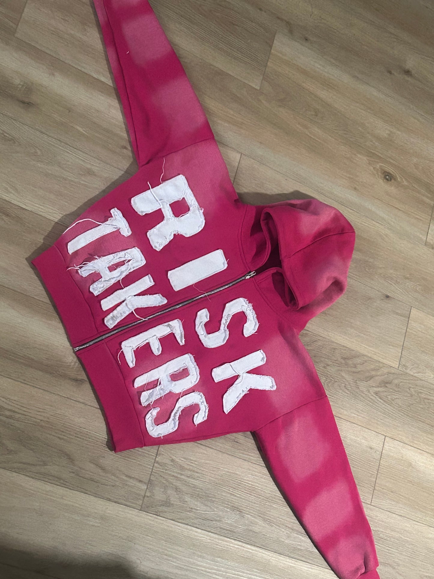 Pink Risk Taker Zip Up Hoodie SALE