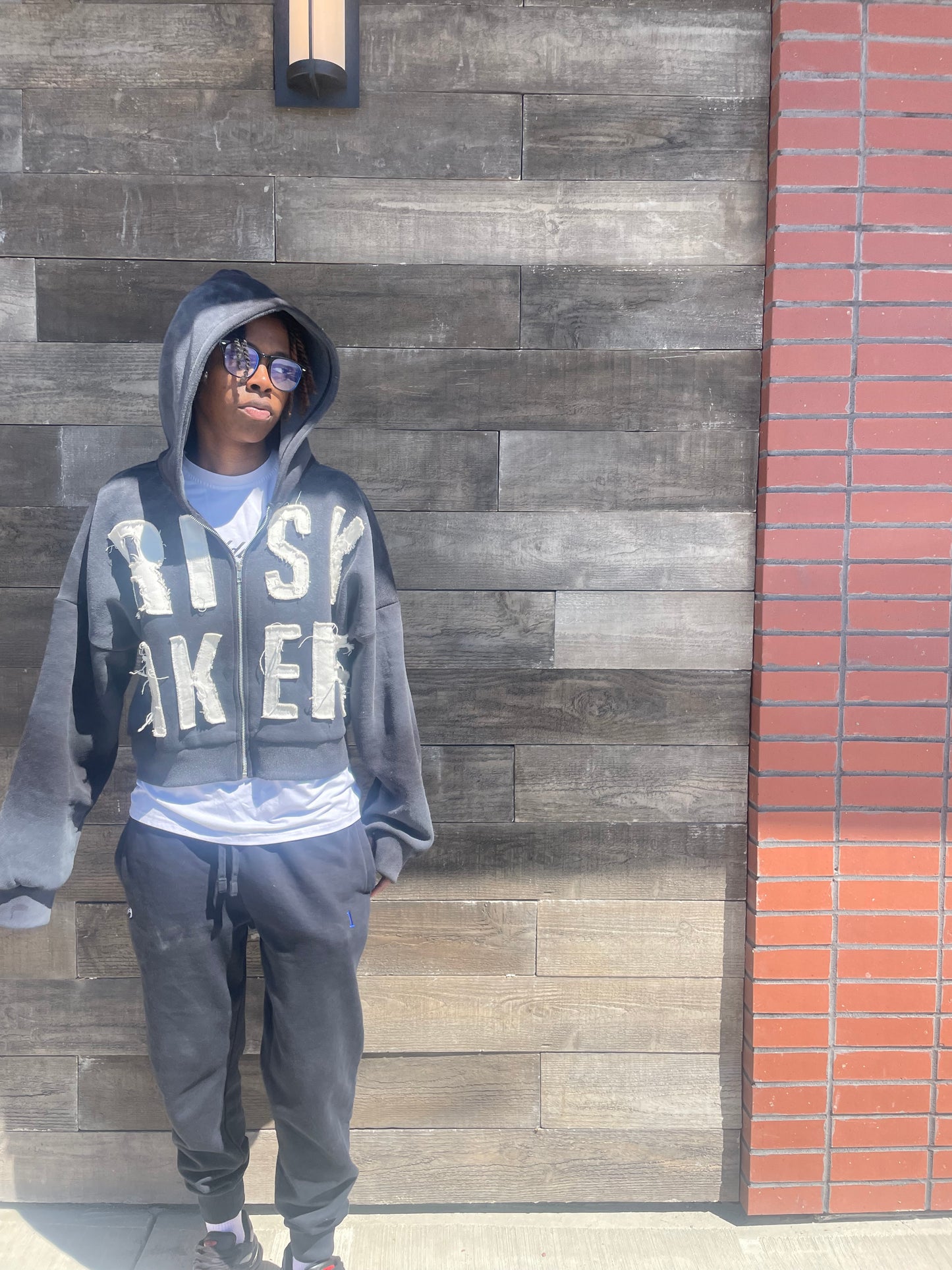 Risk Taker Black Zip Up SALE